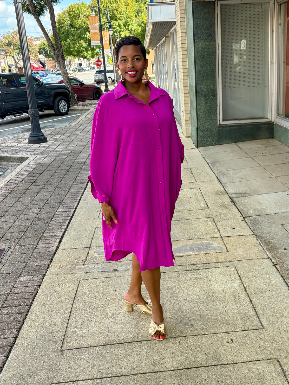 Magenta Luxe Dress