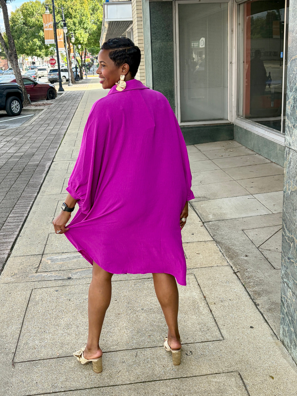 Magenta Luxe Dress